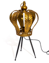 Gold Metal Crown Table Lamp - HLG18