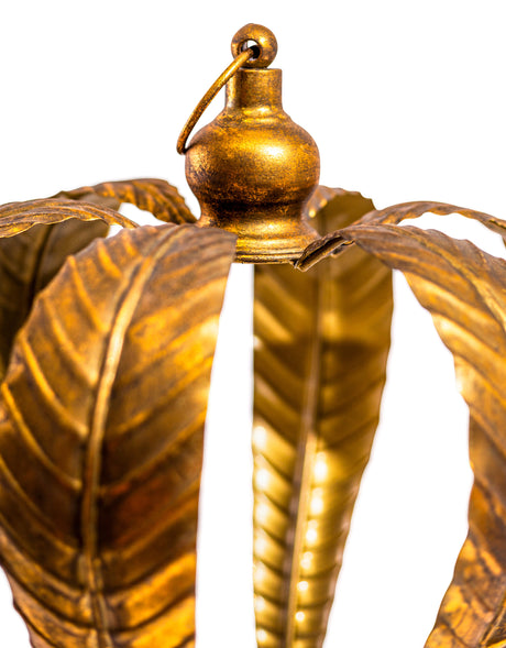 Gold Metal Crown Floor Lamp - HLG19