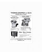 Retro Metal "Thomas Crapper" Wall Sign 30x40cm - FTR62