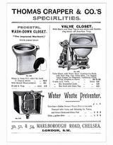 Retro Metal "Thomas Crapper" Wall Sign 30x40cm - FTR62