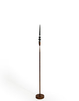Antique Copper Small Floor Standing Candle Holder - HKL92
