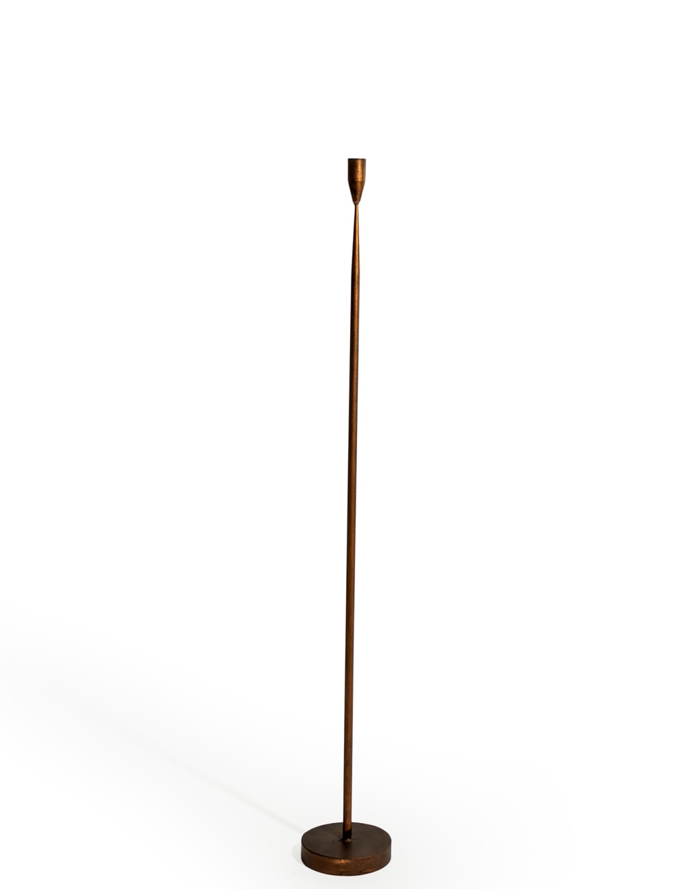 Antique Copper Medium Floor Standing Candle Holder - HKL93