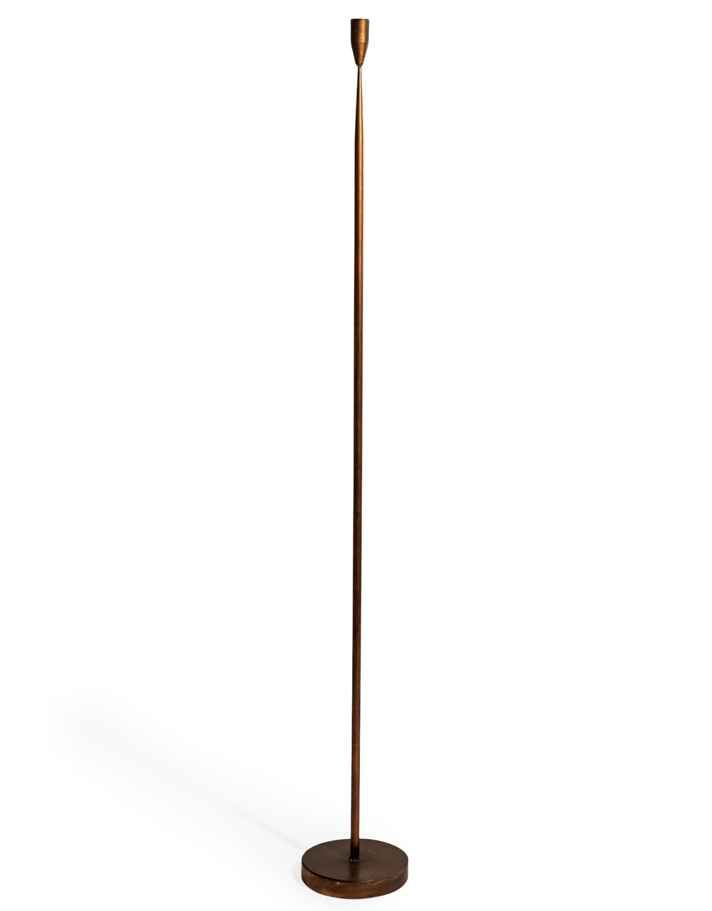 Antique Copper Large Floor Standing Candle Holder - HKL94