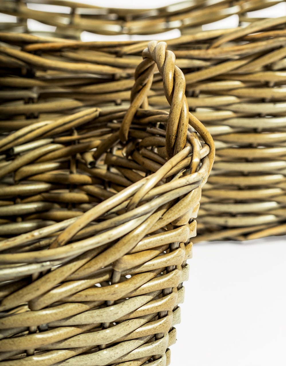 Set of 3 Rustic Woven Storage Baskets - PWB10