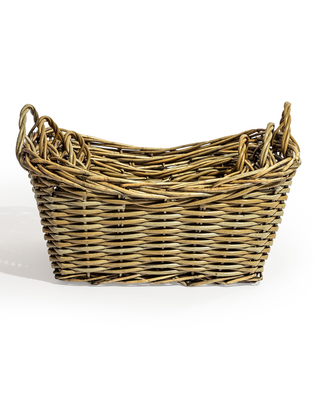 Set of 3 Rustic Woven Storage Baskets - PWB10
