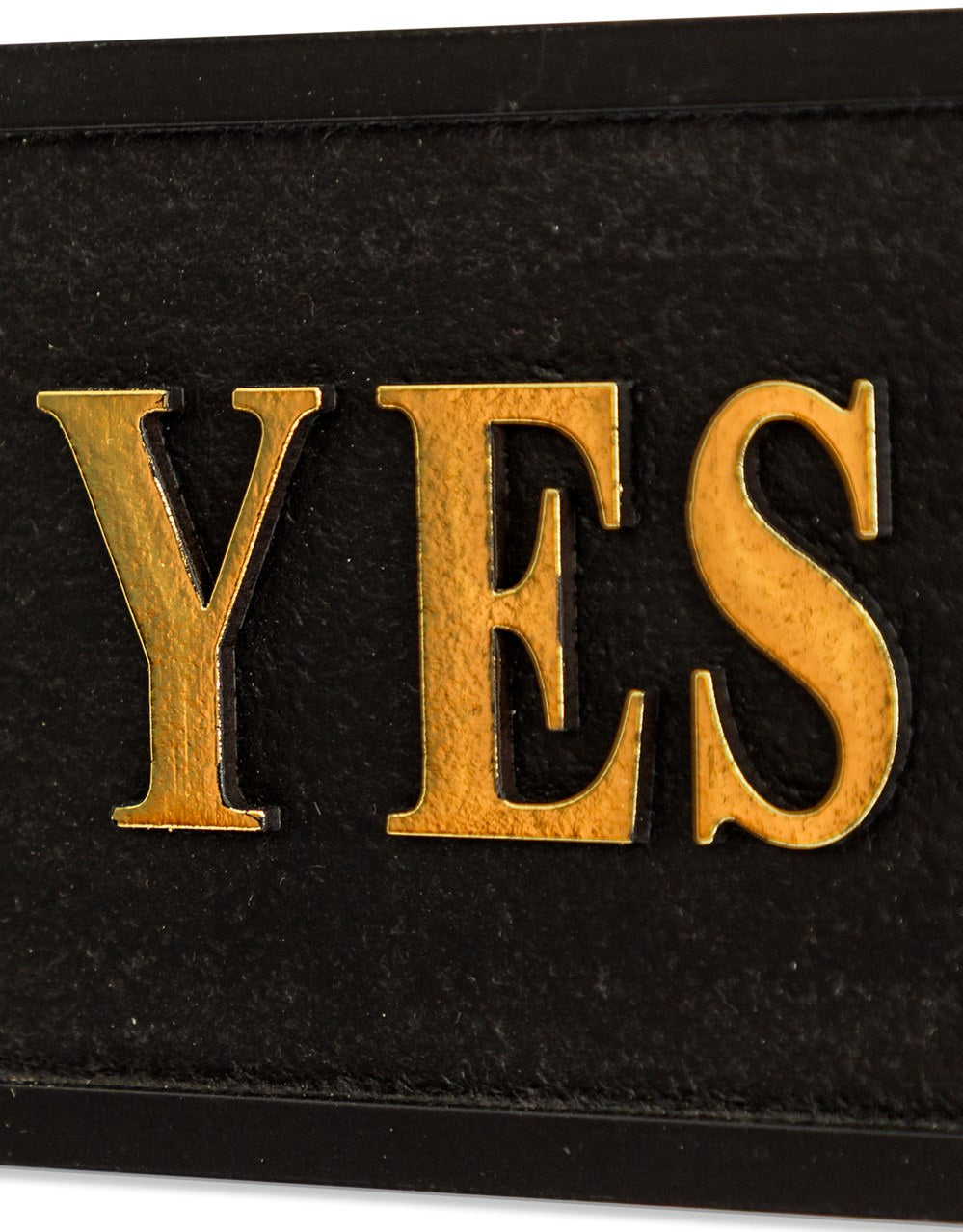 Black & Gold "Yes Chef" Wall Sign - RS107