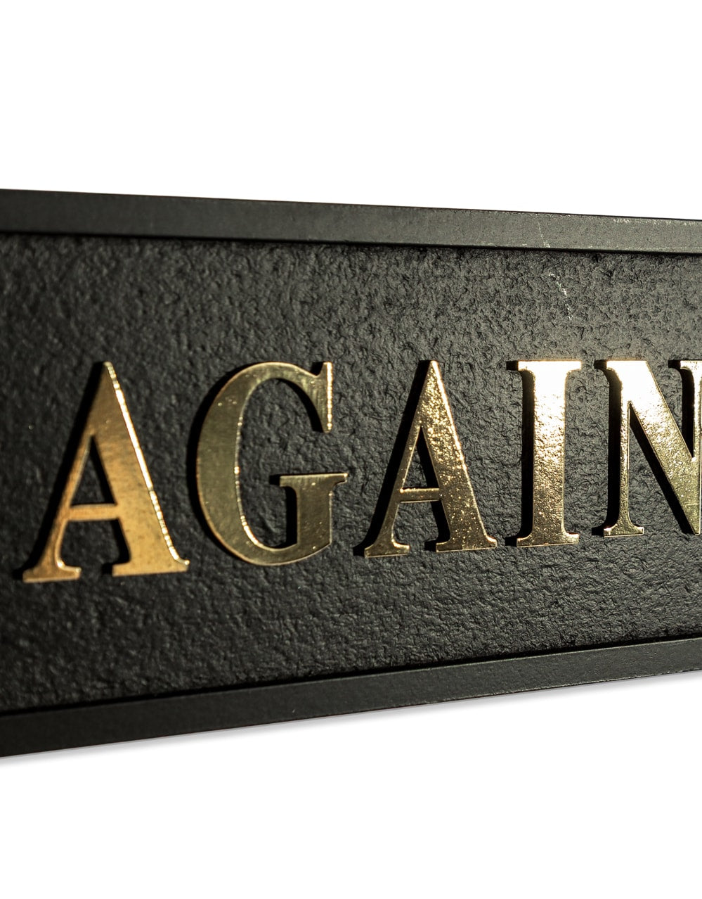 Black & Gold "Woke Up Gay Again" Wall Sign - RS108