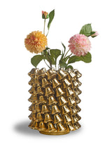 Ceramic Large Gold Plated Multi Bell Vase - JFC25