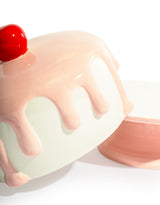 Pink & White Ceramic Iced Cake Stand - SM106