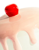 Pink & White Ceramic Iced Cake Stand - SM106