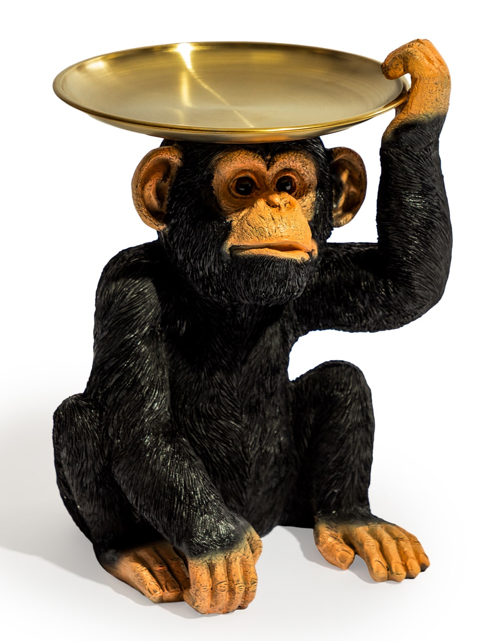 Monkey Holding Gold Tray - FL63
