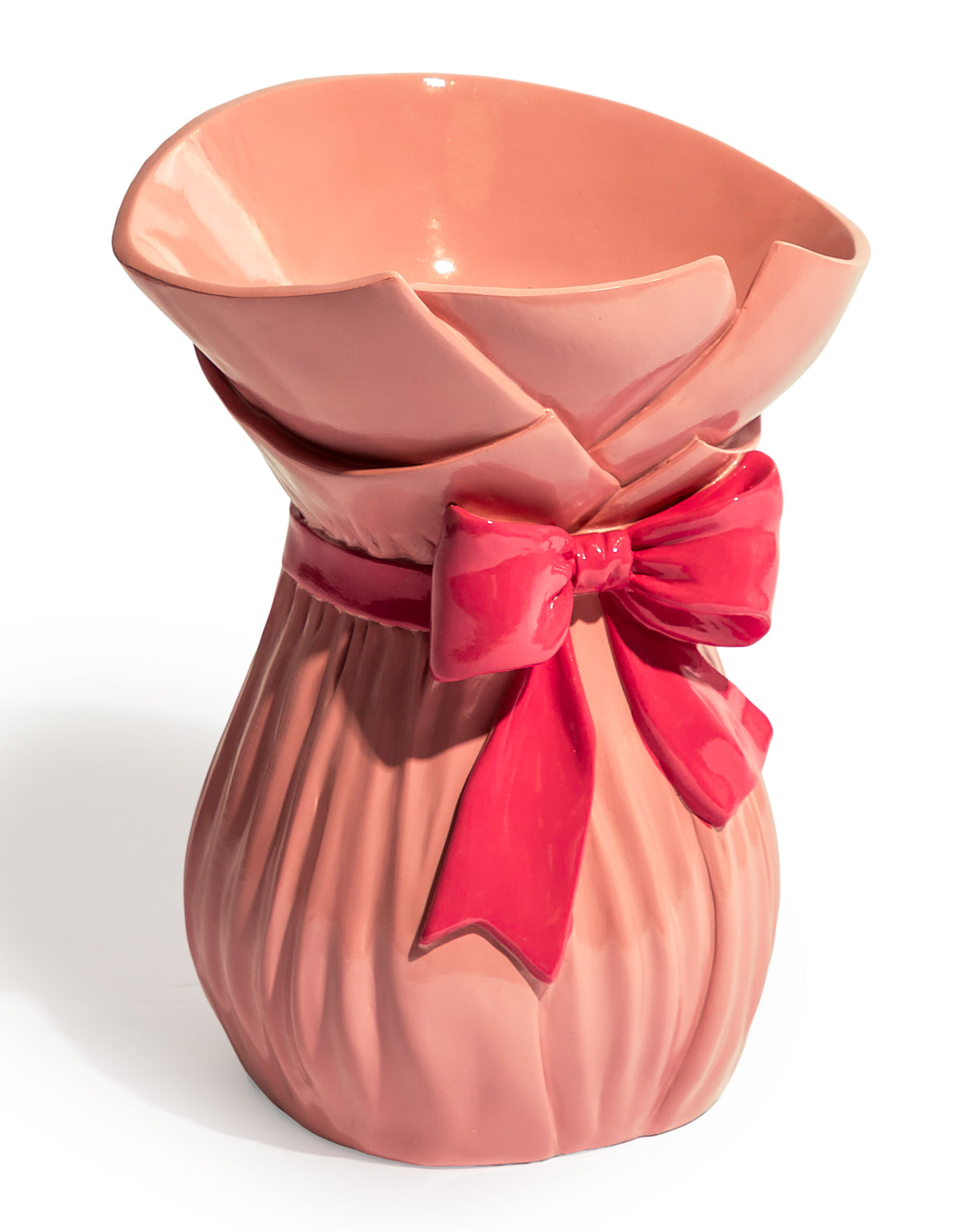 Large Bow-Tied Bouquet Vase - DVM62
