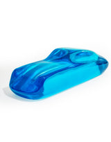 Large Translucent Blue Sports Car Ornament / Paperweight - DVM69