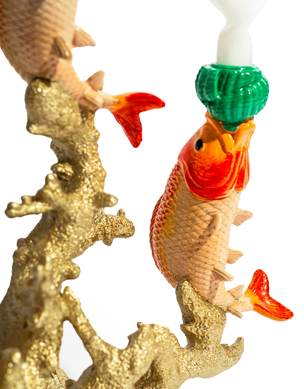 Large 3 Fish on Coral Candle Holder - RM78