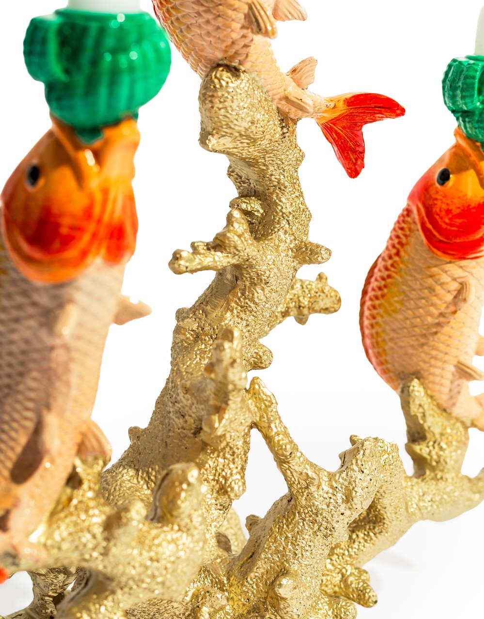 Large 3 Fish on Coral Candle Holder - RM78