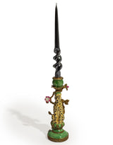 Antiqued Ornate Leopard Candle Holder - RM79