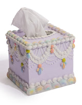 Decorative Piped Iced Cake Tissue Box Holder - CRT138