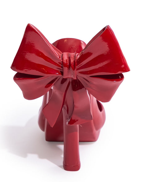 Red Ribbon Bow High Heels Bottle Holder - CRT140