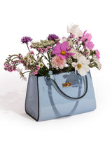 Light Blue Ceramic Handbag Vase - CRT142
