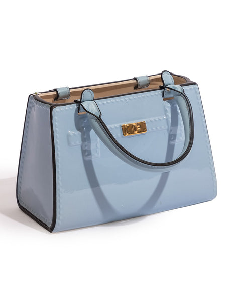 Light Blue Ceramic Handbag Vase - CRT142