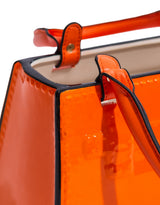 Bright Orange Ceramic Handbag Vase - CRT145