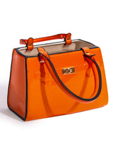 Bright Orange Ceramic Handbag Vase - CRT145