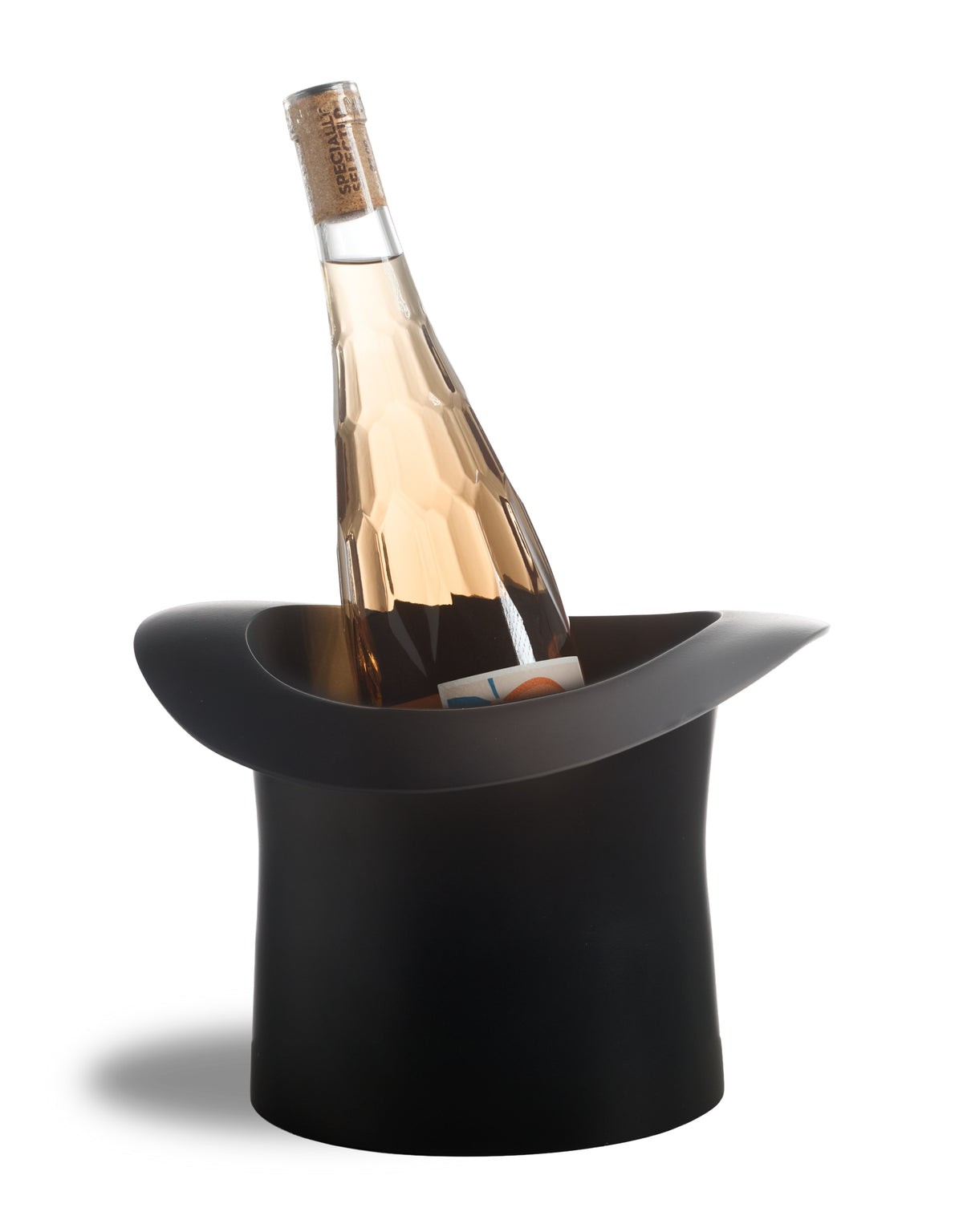 Matt Black Aluminium Top Hat Ice Bucket - AL179