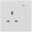 Selectric Smooth 1 Gang 13A Switched Socket