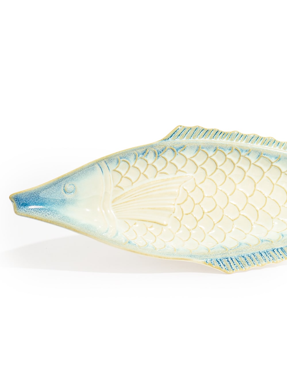 Blue & White Ceramic Fish Dish - TL154