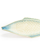 Blue & White Ceramic Fish Dish - TL154