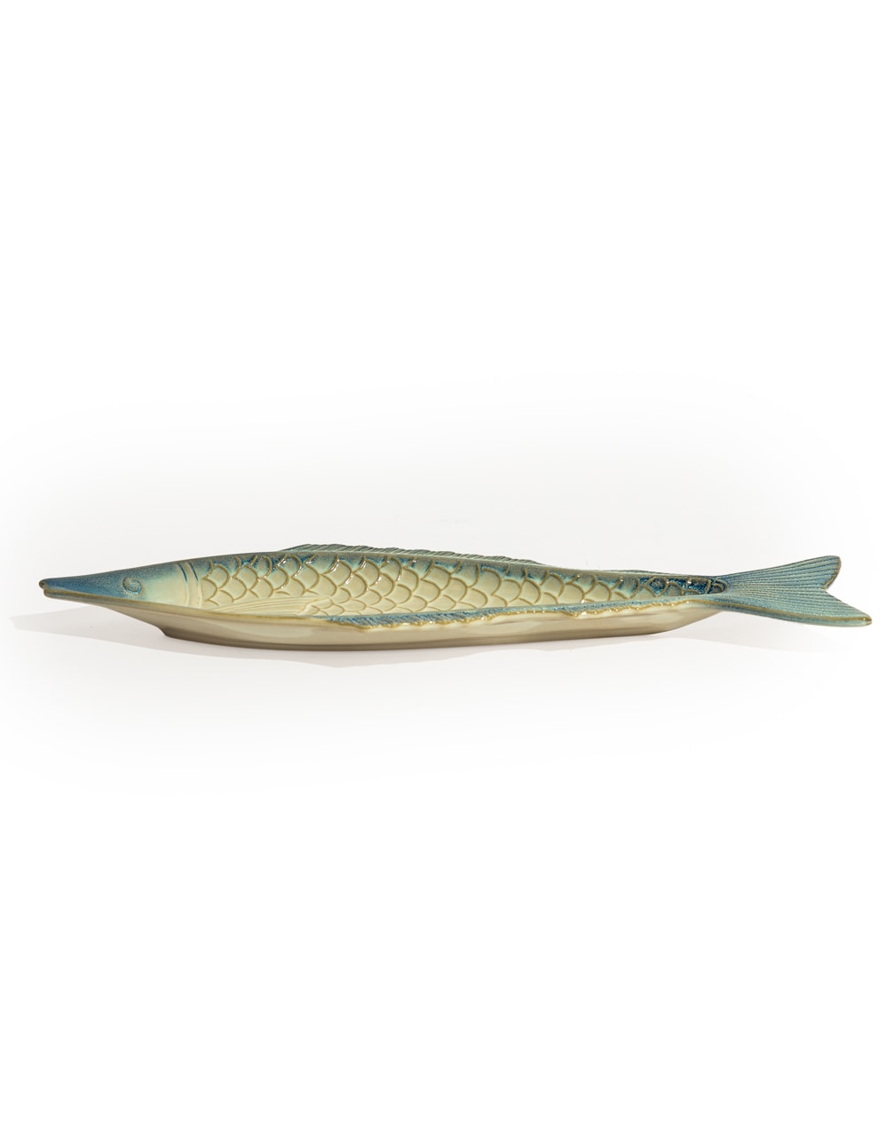 Blue & White Ceramic Fish Dish - TL154