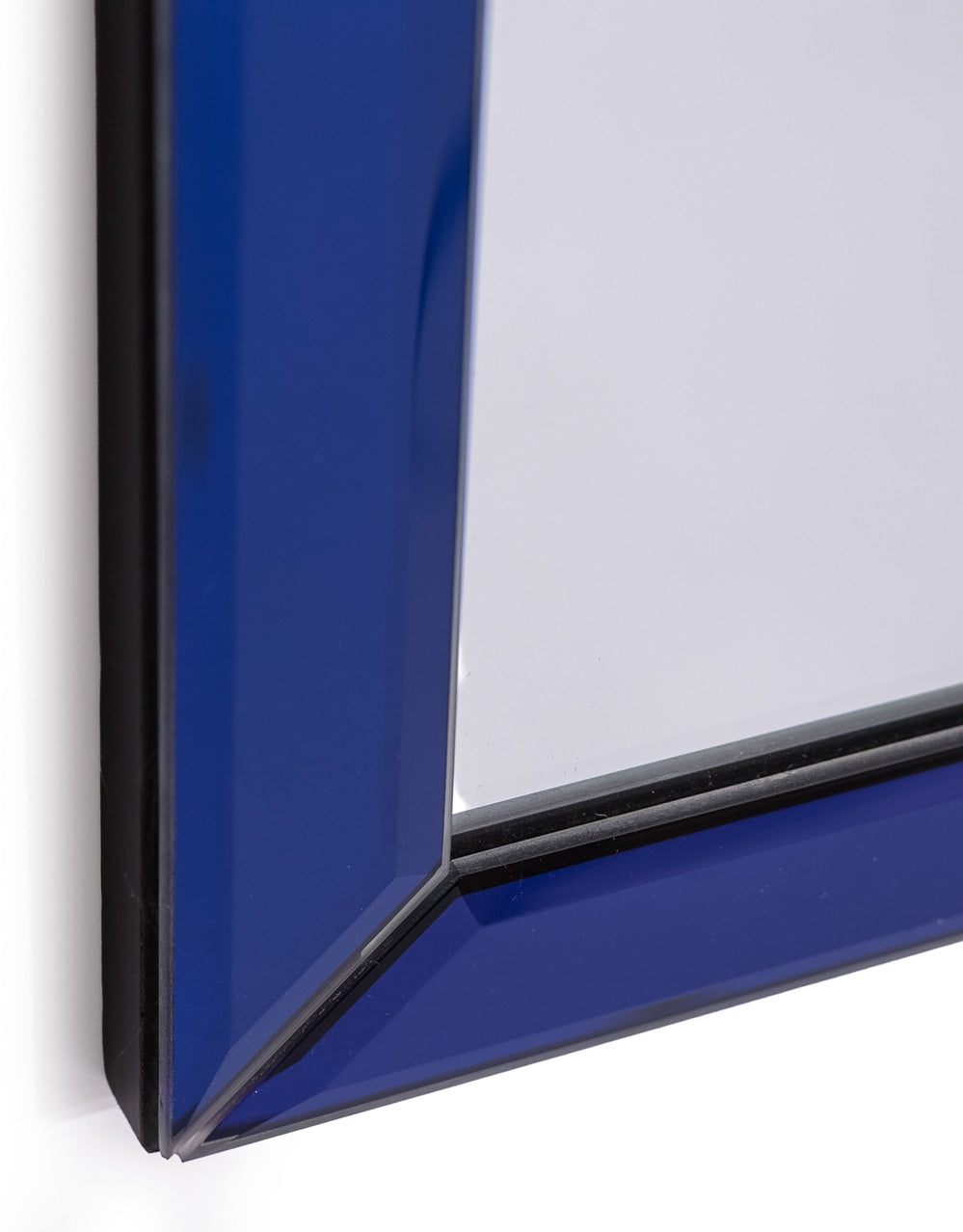 Overmantle Blue "Venus" Glass-Framed Wall Mirror - CGM10