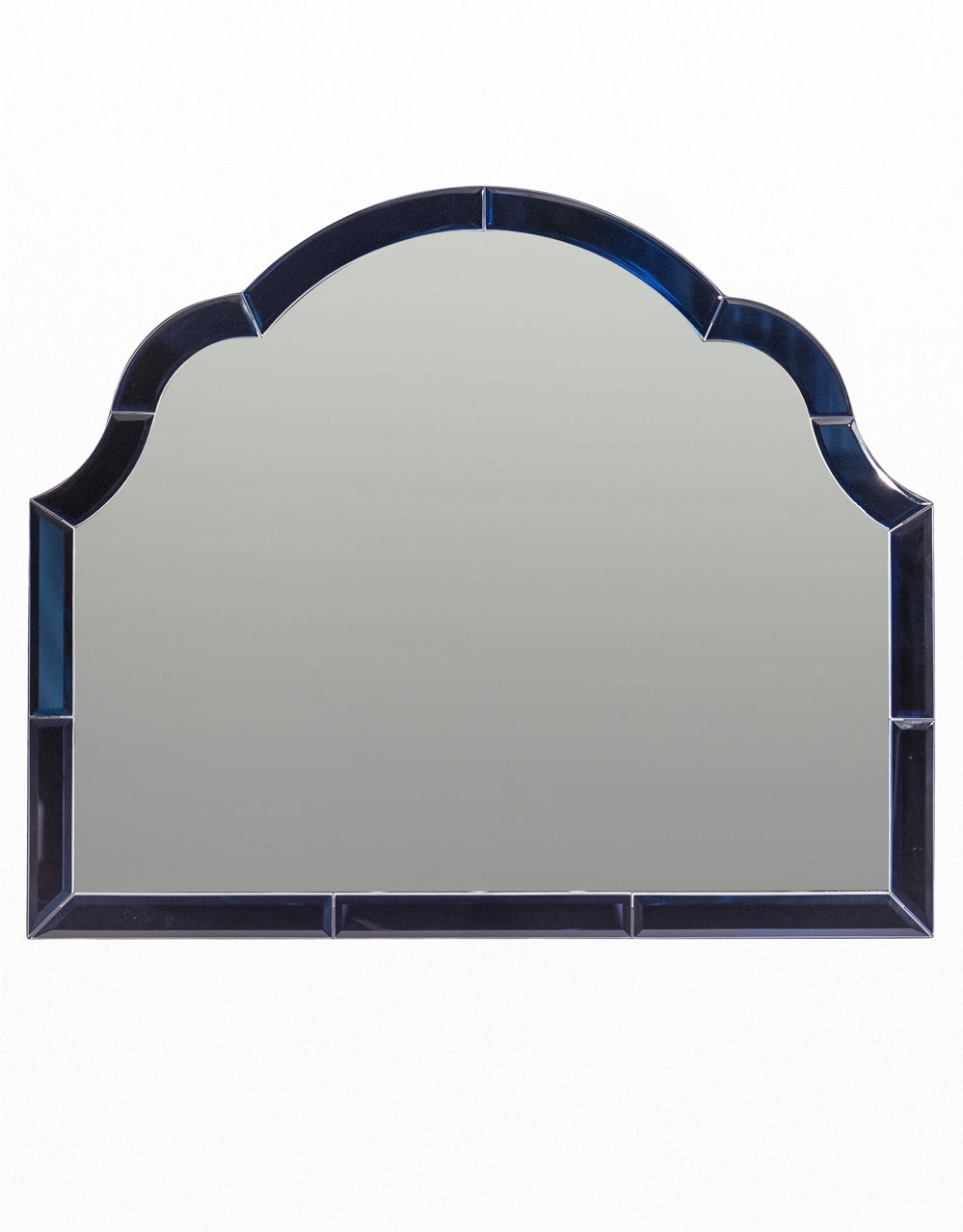 Overmantle Blue "Venus" Glass-Framed Wall Mirror - CGM10