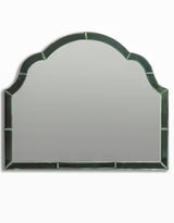 Overmantle Green "Venus" Glass-Framed Wall Mirror - CGM12