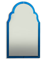 Portrait Blue "Venus" Glass-Framed Wall Mirror - CGM13