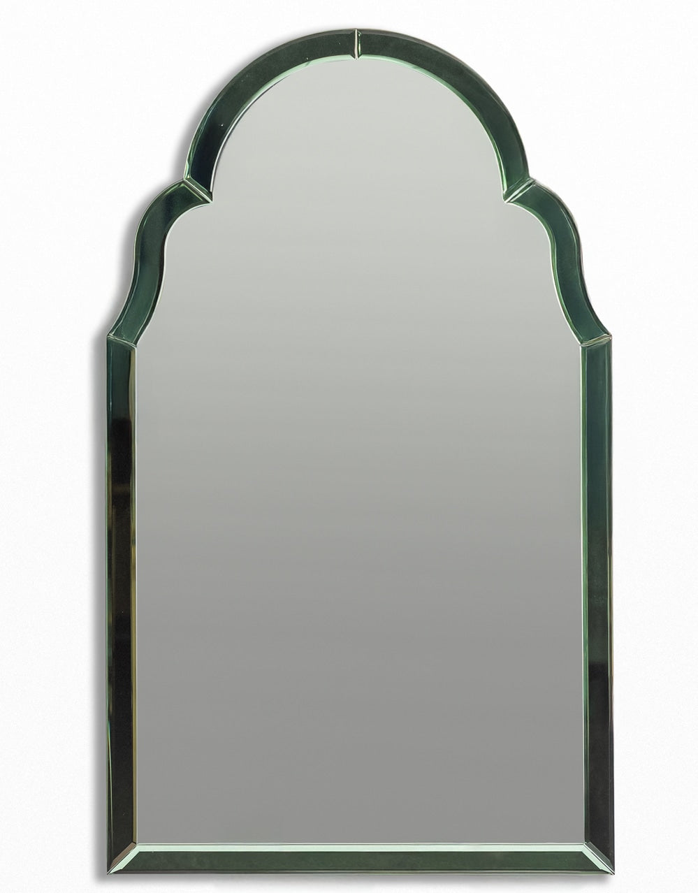 Portrait Green "Venus" Glass-Framed Wall Mirror - CGM15
