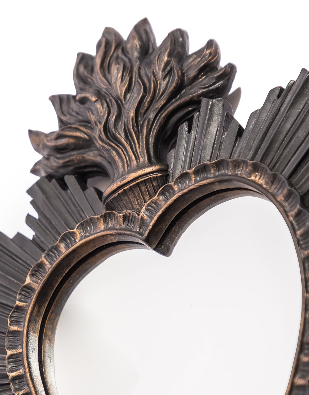 Small Black "Sacred Heart" Mirror - MK210
