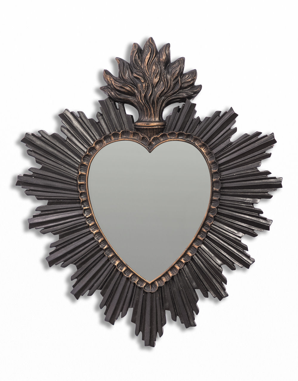 Small Black "Sacred Heart" Mirror - MK210
