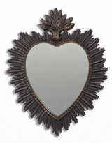 Medium Black "Sacred Heart" Mirror - MK211