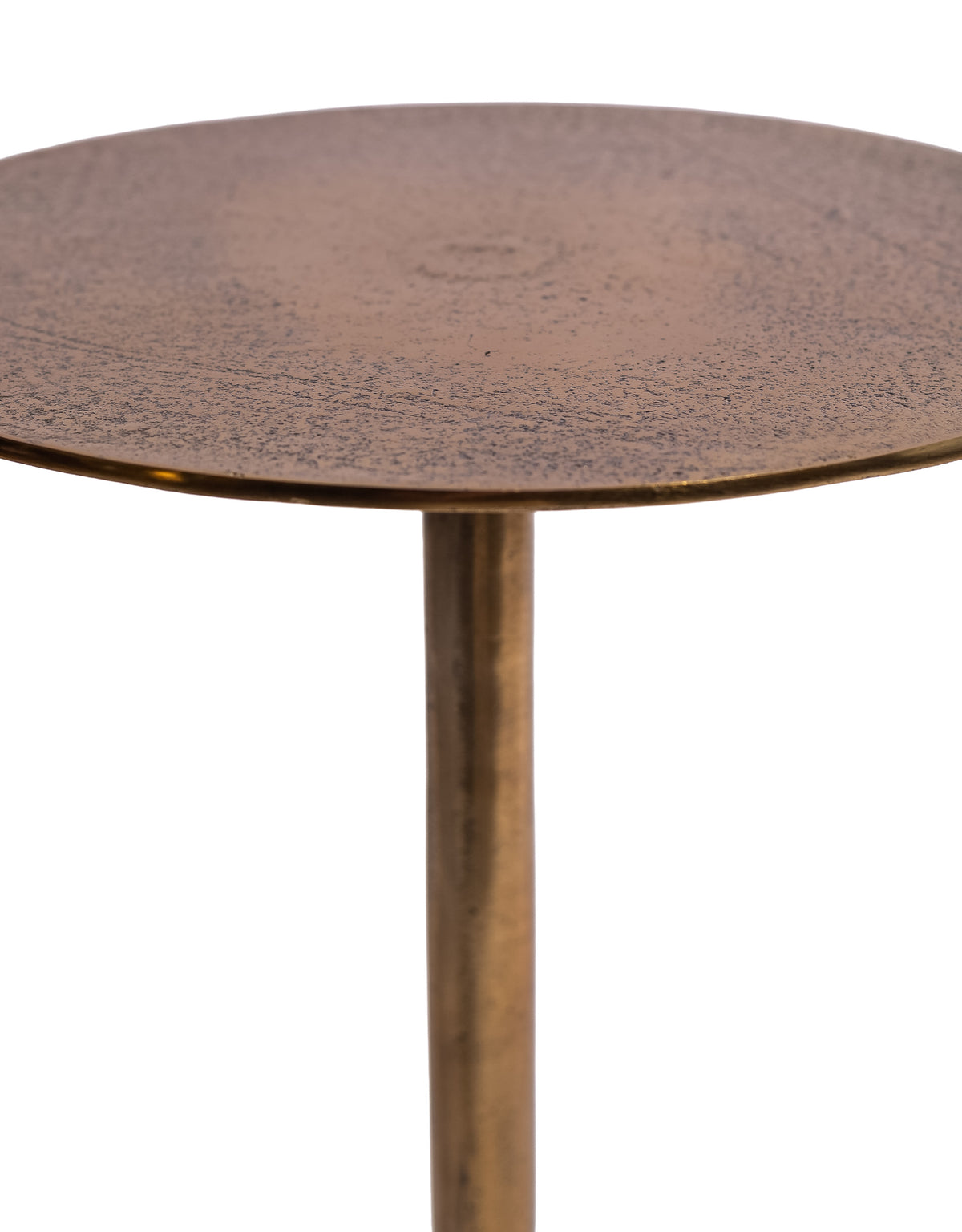 Aluminium Antique Gold Side Table - AL182