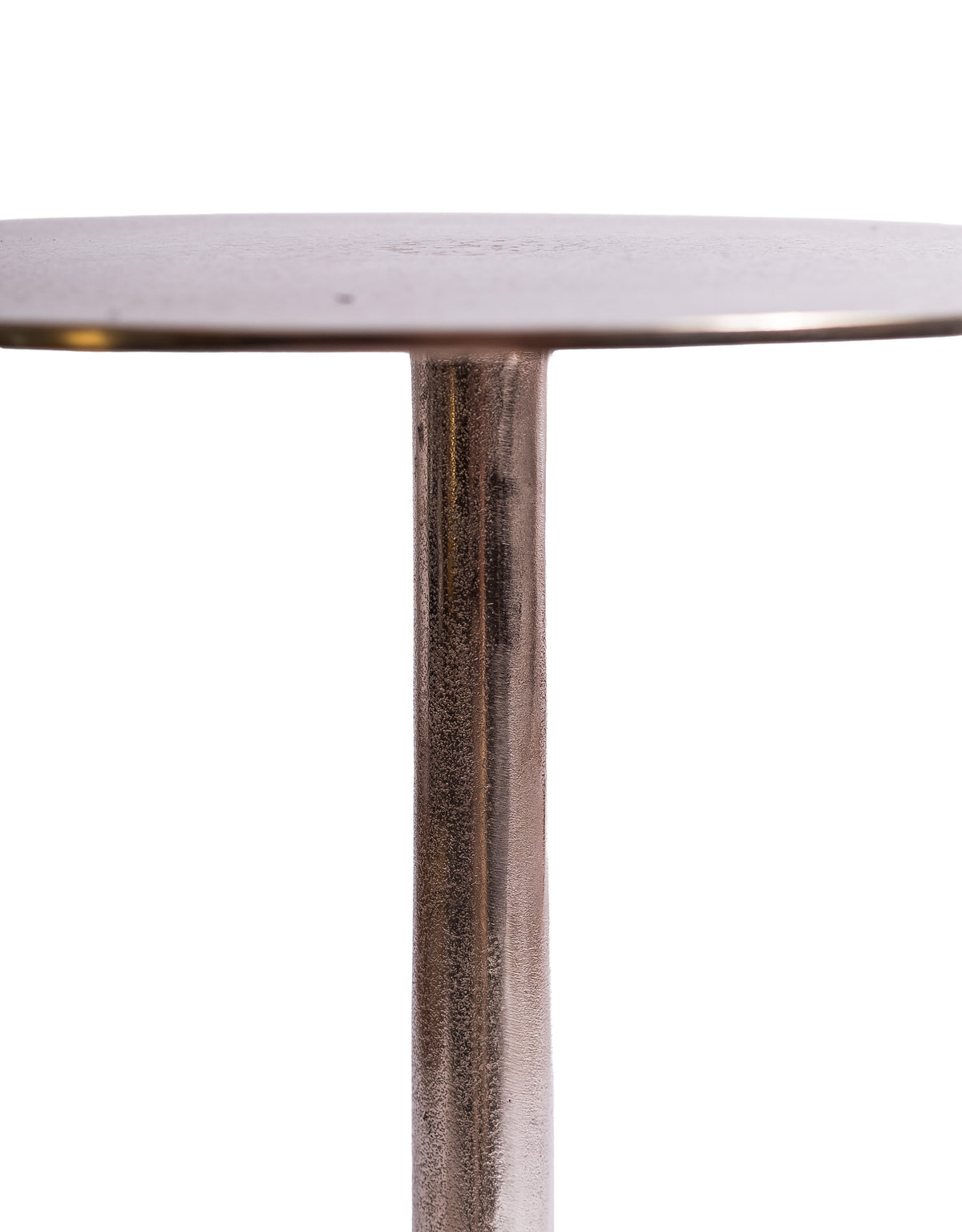 Aluminium Raw Nickel Side Table - AL183