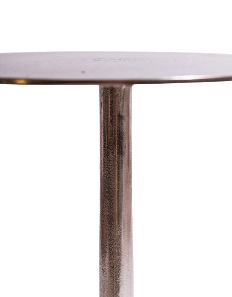Aluminium Raw Nickel Side Table - AL183