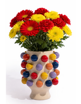 Ceramic Multi-Colour "Pom Pom" Vase - NCP21