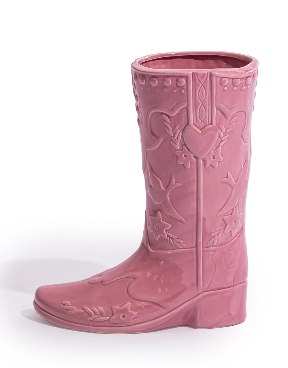 Large Pink "Swiftie" Cowboy Boot Ceramic Vase - FPC58