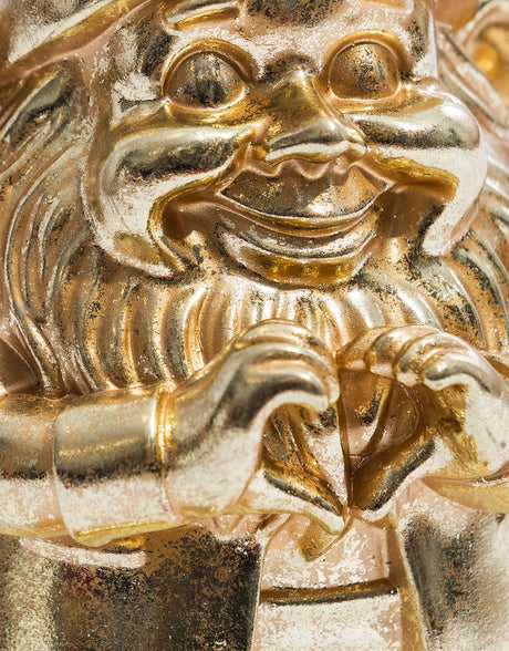 Medium Gold "Heart Hands" Gnome Figure - FL141