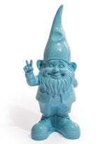 Medium Bright Blue "Peace" Gnome Figure - FL144