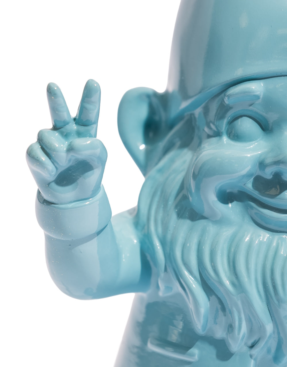 Medium Bright Blue "Peace" Gnome Figure - FL144