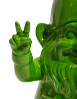 Medium Bright Green "Peace" Gnome Figure - FL145