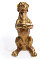 Antique Gold "Helpful Hound" Umbrella Stand - TPR114
