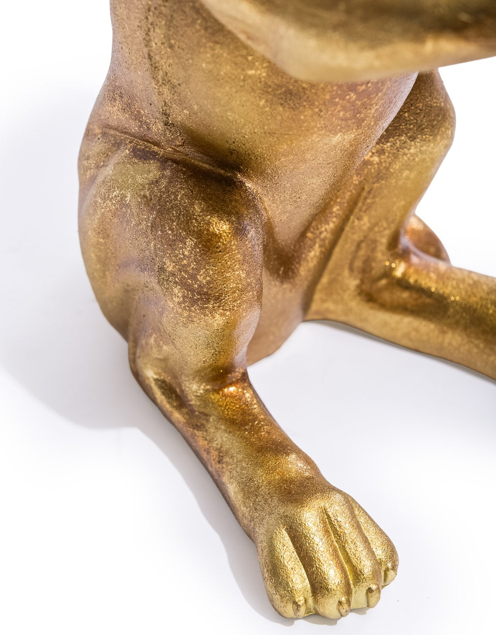 Antique Gold "Helpful Hound" Umbrella Stand - TPR114